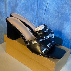 Elegant Black Women's Heels, sz 11, SL3-1312s001